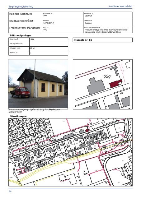 Registrering af bygninger i Krudtværksområdet - Industrimuseet ...