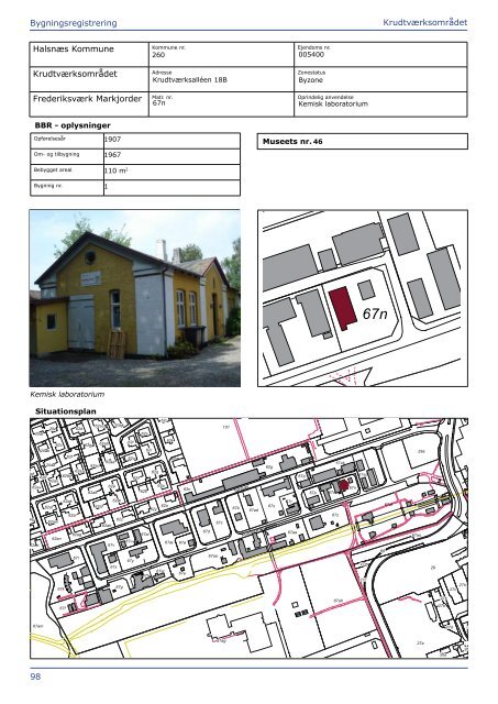 Registrering af bygninger i Krudtværksområdet - Industrimuseet ...