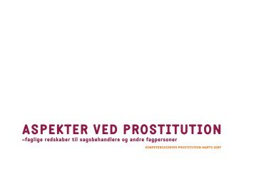 aspekter ved prostitution - Servicestyrelsen