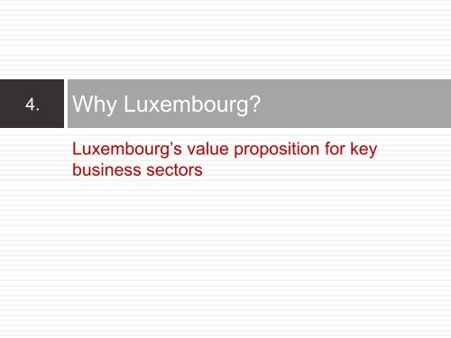 Why Luxembourg? - The American Chamber of Commerce ...