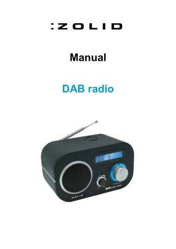Manual DAB radio - Unisupport