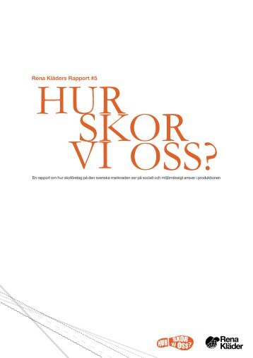 Rapport - Hur skor vi oss - Fair Trade Center