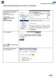 Uploade dokumenter til eleven i Elevplan. - Elevplan (vejledning)