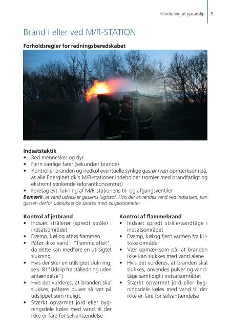 Håndtering af gasudslip - Dansk Gasteknisk Center