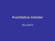 Kvantitative metoder_d 25 2 2013