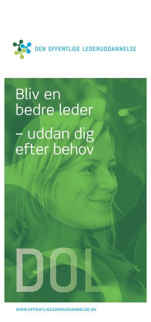 den offentlige lederuddannelse den offentlige lederuddannelse