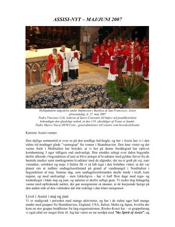 Maj/juni 2007 - Assisi Mission