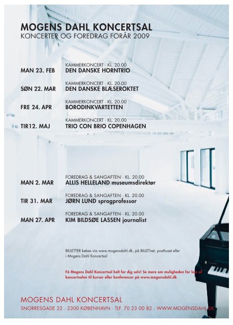 koncerter i marts - Optakt