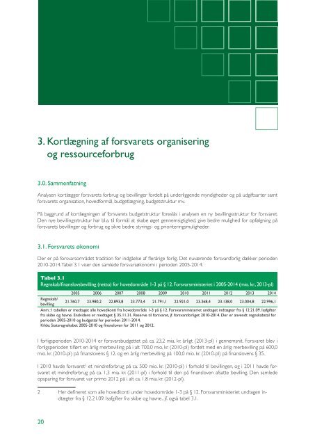 Effektiviseringer og bedre økonomistyring - Forsvarsministeriet