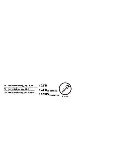 OM, 125 B, 125 B X-series, 125 BV X-series, 2007-11 - Husqvarna