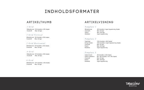 KLIK FOR AT LÆSE MERE - Tabazine Media