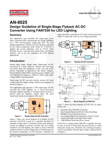 Design Guideline of Single-Stage Flyback AC-DC Converter Using ...