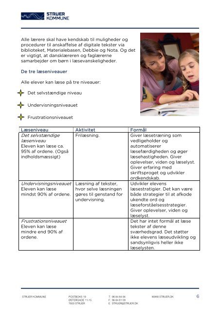 TIL LÆRERNE - Læsning på mellemtrinnet - Struer kommune