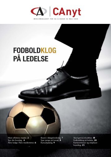 FODBOLDKLOG PÅ LEDELSE - CA a-kasse