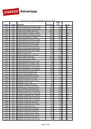 Prisliste for avtale 5029568 pr 05.02.2013