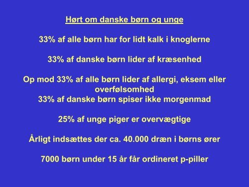 Kost – adfærd – indlæringsevne