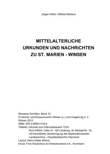 Quellen - St. Marien in Winsen