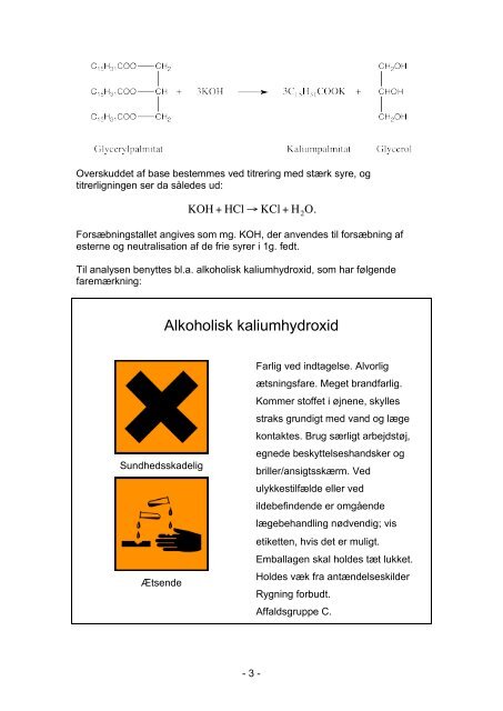 ANALYSE AF HAKKET SVINEKØD