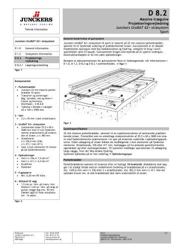 Massive trægulve Projekteringsvejledning Junckers UnoBAT 62+ ...