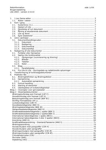 Brugervejledning til LDe 2003.pdf - Retsinformation