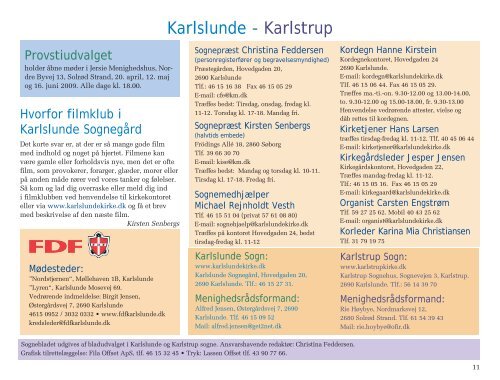 1. marts 09 - Karlslunde-Karlstrup Pastorat: index