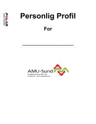 Personlig Profil - AMU-Vest