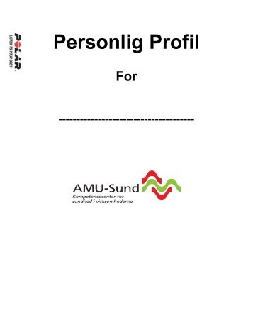 Personlig Profil - AMU-Vest