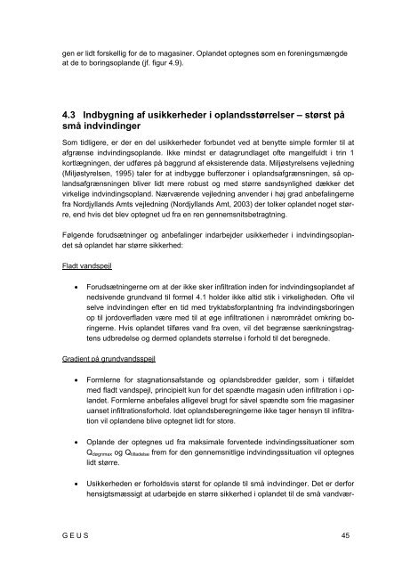 Udpegning af indvindings- og grundvandsdannende oplande (Del 1)