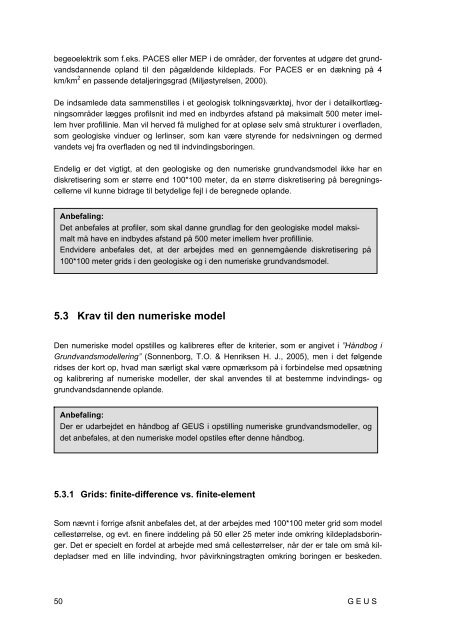 Udpegning af indvindings- og grundvandsdannende oplande (Del 1)