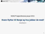 Hvem flytter til Norge og hva jobber de med? - Nokut