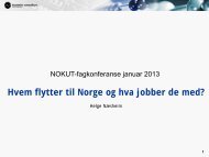 Hvem flytter til Norge og hva jobber de med? - Nokut