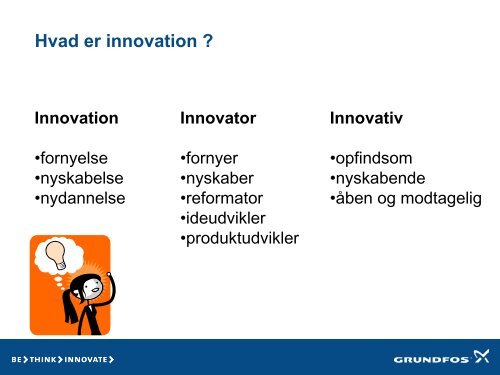 Innovation på Grundfos - Danish Water Forum