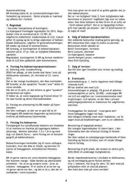 INFORMATION FRA BEBOERFORENINGEN NR.14 ... - Meddelelser