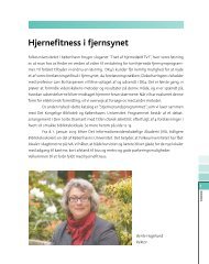 Hjernefitness i fjernsynet - Folkeuniversitetet i København