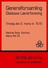 Generalforsamling - Gladsaxe Lærerforening