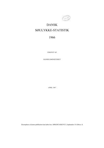 DANSK SØULYKKE-STATISTIK 1966