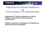 Ankenævnet for Tekniske Installationer - Dansk Gas Forening