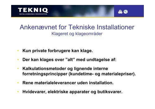 Ankenævnet for Tekniske Installationer - Dansk Gas Forening