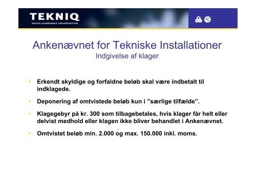 Ankenævnet for Tekniske Installationer - Dansk Gas Forening