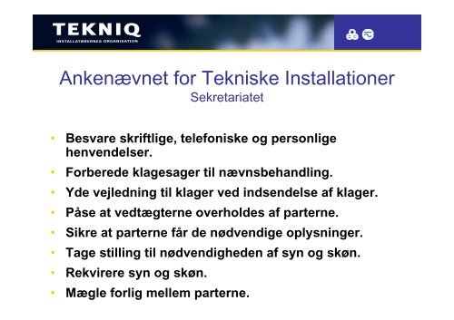 Ankenævnet for Tekniske Installationer - Dansk Gas Forening