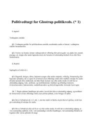 Politivedtægt for Glostrup politikreds - Taastrup Netavis