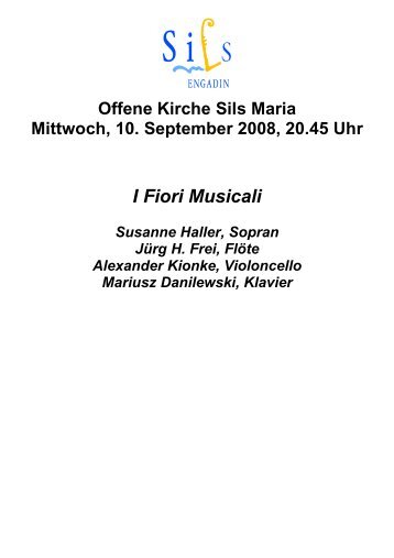 I Fiori Musicali - Salonorchester St. Moritz