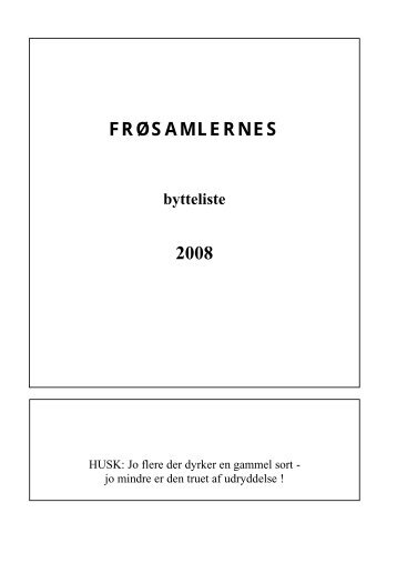 Forår - Foreningen Frøsamlerne