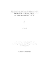 Performance Analysis and Optimization of the Hurricane File System ...