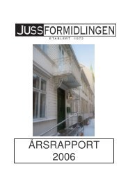 Årsrapport 2006 - Jussformidlingen