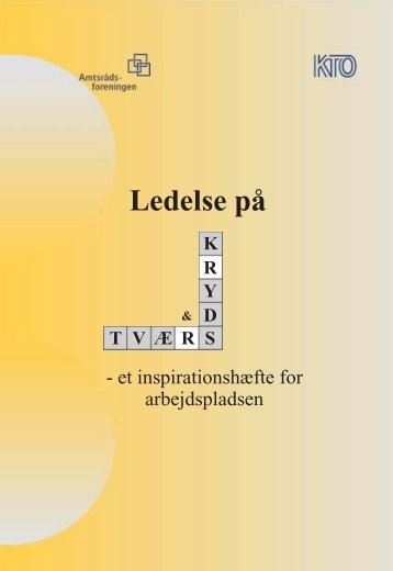 Ledelse på kryds og tværs, Inspirationshæfte - KTO