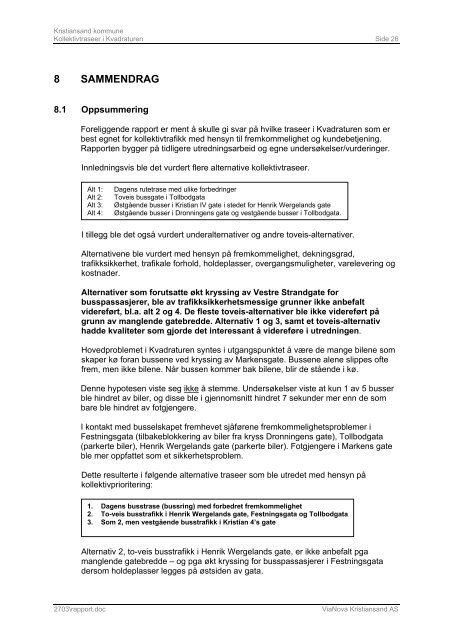 Rapport 2 - Kristiansand kommune