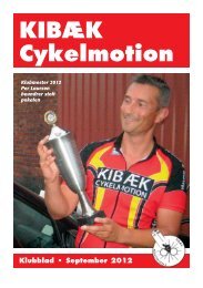 Klubblad September 2012 - Kibæk Cykelmotion