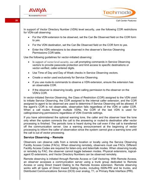 19 Service Observing Logi
