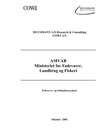 AMVAB-rapport FVM med bilag - Digital lovproces guide